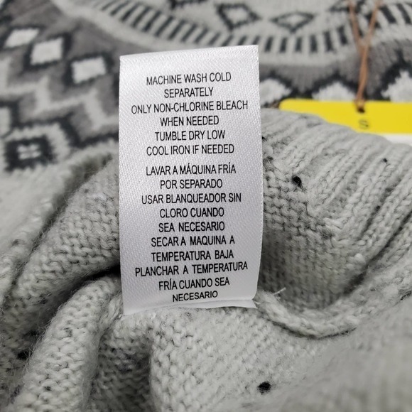 Original Weatherproof Vintage Light Grey Fairisle Sweater - Picture 10 of 10